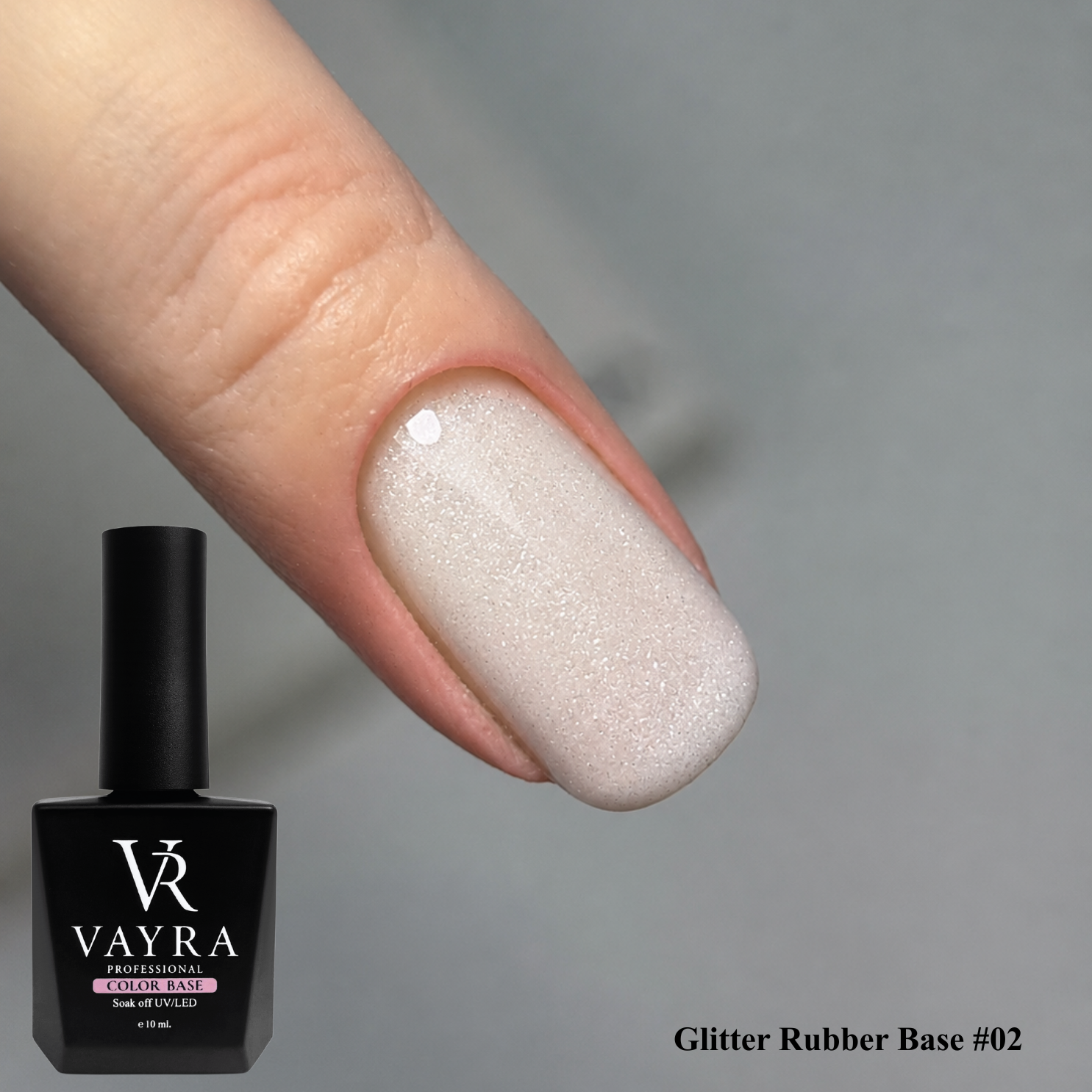 Цветна база Glitter Rubber Base #02