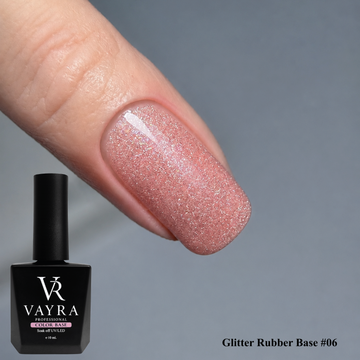 Цветна база Glitter Rubber Base #06