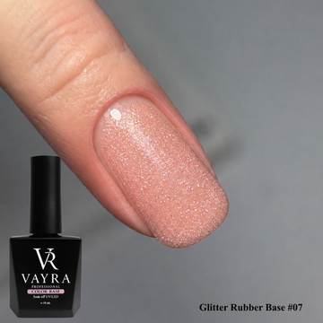 Цветна база Glitter Rubber Base #07