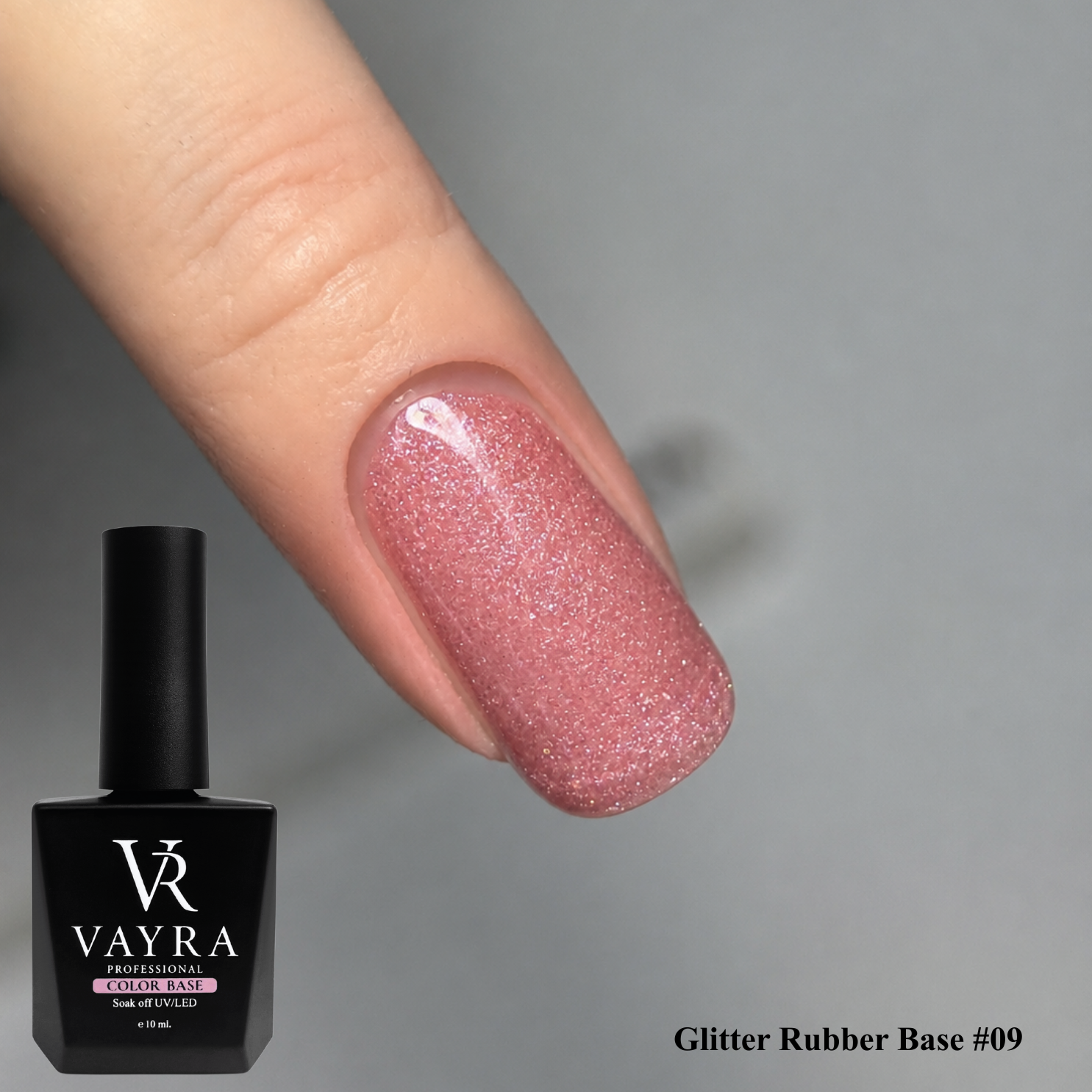 Цветна база Glitter Rubber Base #09