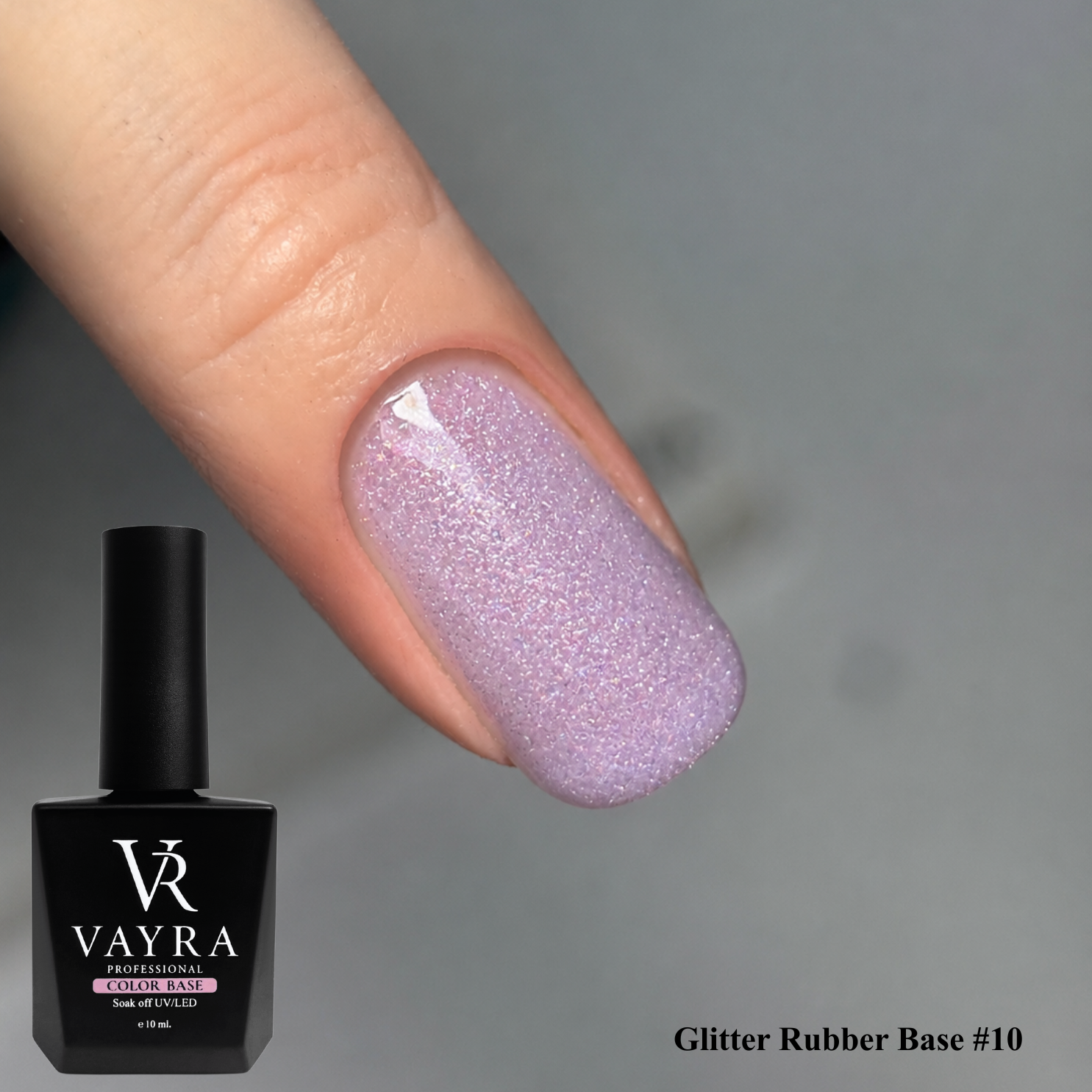 Цветна база Glitter Rubber Base #10