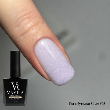 Гел в бутилка Silver Glitter #05