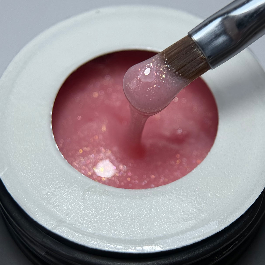 Glitter Builder Gel - Pink Veil #10, 30 гр.