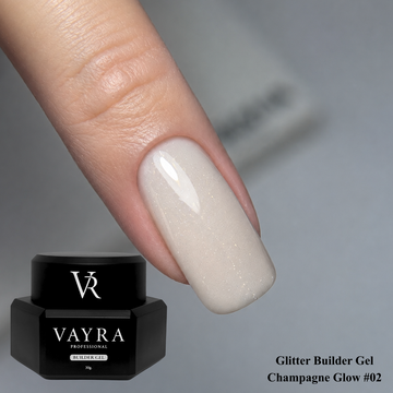 Glitter Builder Gel - Champagne Glow #02, 30 гр.