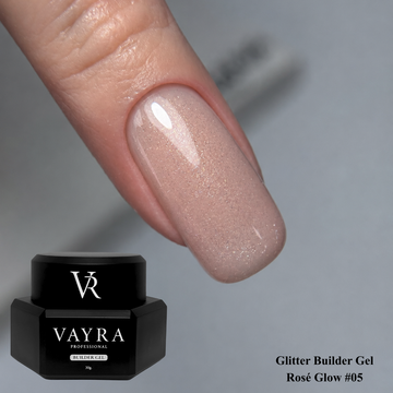 Glitter Builder Gel - Rosé Glow #05, 30 гр.