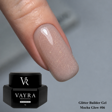 Glitter Builder Gel - Mocha Glow #06, 30 гр.