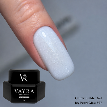 Glitter Builder Gel - Icy Pearl Glow #07, 30 гр.