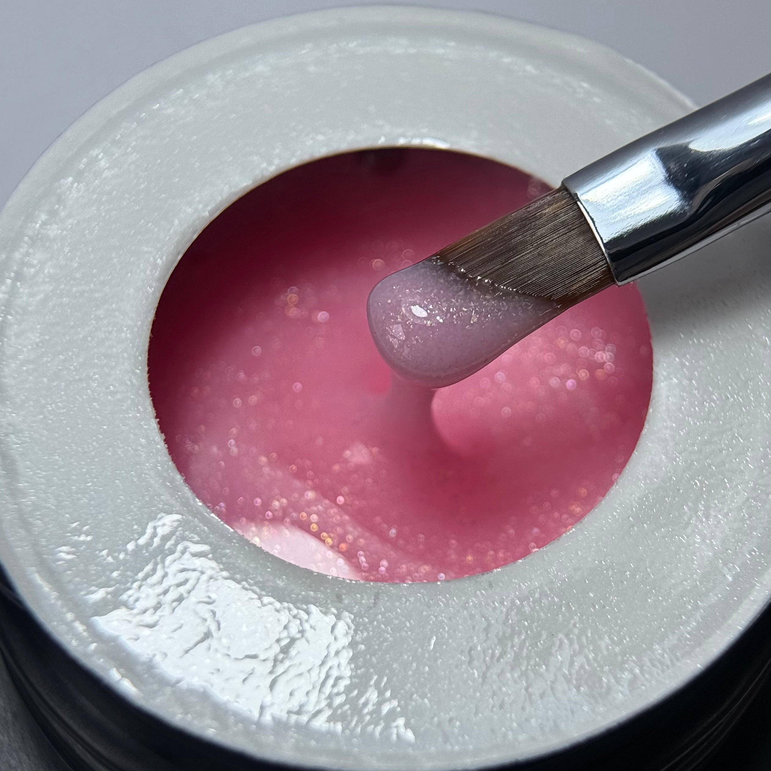 Glitter Builder Gel - Pink Glow #08, 30 гр.